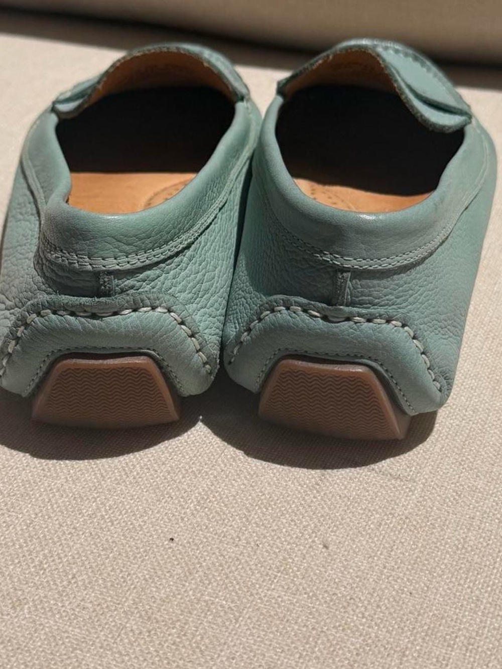 G.H. BASS Blue Missy Pebble Leather Penny Loafers Women's 11 M - Picture 5 of 6